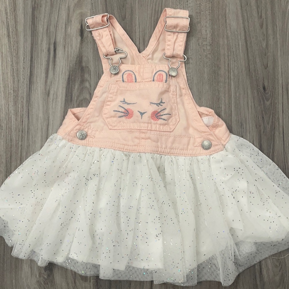 OshKosk Bgosh Bunny Overalls, Easter Outfit